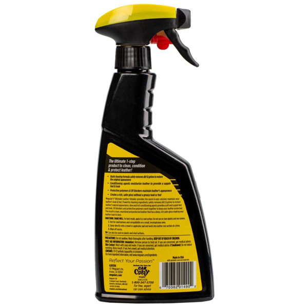 Спрей 3 в 1 для ухода за кожаным салоном Meguiar's Ultimate Leather Detailer, 473 мл (G201316)