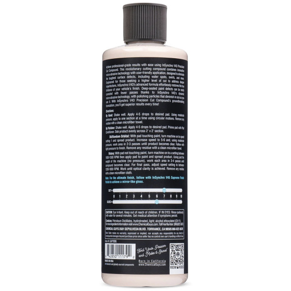Абразивная полировальная паста - Chemical Guys InSynchro V43 Precision Cut Compound, 473мл