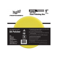 Полировальный круг средней жесткости Meguiar's DFP6 DA Soft Buff Foam Polishing Pad 6'', 15 см