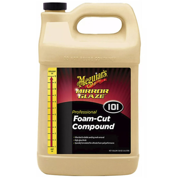 Полировальная паста для твердых лаков Meguiar's Foam-Cut Compound, 3.78 л (M10101EU)