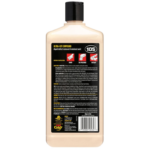 Полировальная паста ультра Meguiar's Ultra-Cut Compound, 946 мл (M10532)