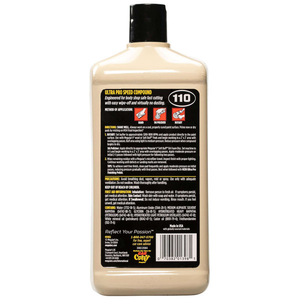 Абразивная полировальная паста Meguiar's Ultra Pro Speed Compound, 946 мл (M11032)