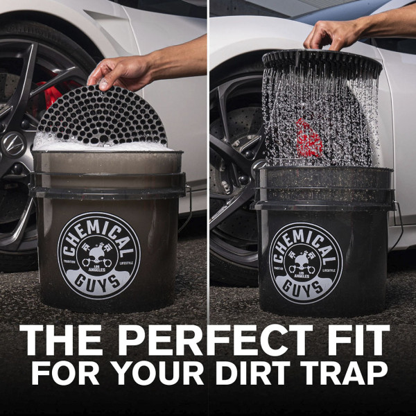 Ведро для ручной мойки Chemical Guys Heavy Duty Ultra Clear 16.5 л, Black (ACC108)