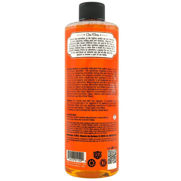 Шампунь для микрофибровых полотенец Chemical Guys Microfiber Wash Cleaning Detergent, 473 мл (CWS201_16)
