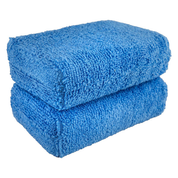 Набор аппликаторов для детейлинга Chemical Guys Premium Grade Microfiber Applicators 2шт, Blue (MIC292_02)