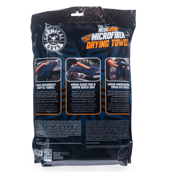 Полотенце для сушки Chemical Guys Megalodon Microfiber Drying Towel, 91 x 61 см
