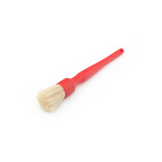 Кисть с натуральной щетиной кабана Detail Factory Blonde Boar Hair Brush 24 см, Красная