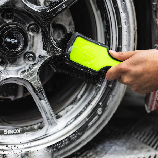 Щетка для лицевой части дисков Detail Factory ProGrip Wheel Face Brush, Лайм/Черный