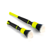 Набір щіток з синтетичним ворсом Detail Factory TriGrip Ultra-Soft, Лайм/Чорний