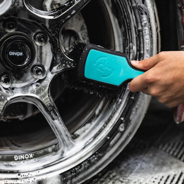 Щетка для лицевой части дисков Detail Factory ProGrip Wheel Face Brush, Бирюзовая/Черная