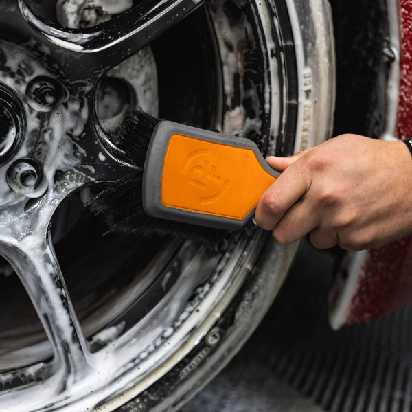 Щетка для лицевой части дисков Detail Factory ProGrip Wheel Face Brush, Оранжевый/Серый