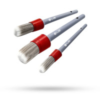 Набір пензлів для детейлінгу Liquid Elements Grey Soft Brush 3шт