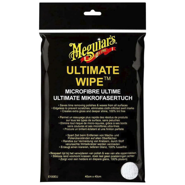 Полотенце микрофибровое Meguiar's Ultimate Wipe Detailing Cloth, Белое (E101EU)