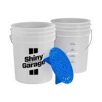 Ведро для ручной мойки с синим сепаратором Shiny Garage, 20л